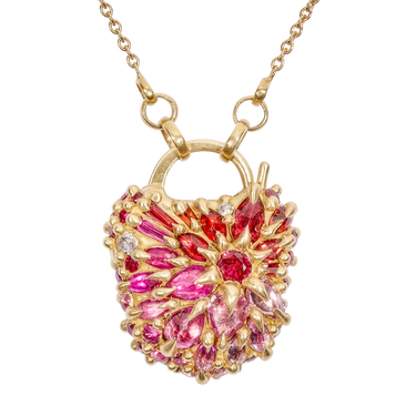 Plum Blossom Dornano Padlock Necklace - Made to Order